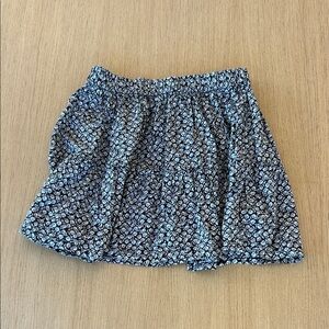 GAP Black and White Floral Mini Skirt